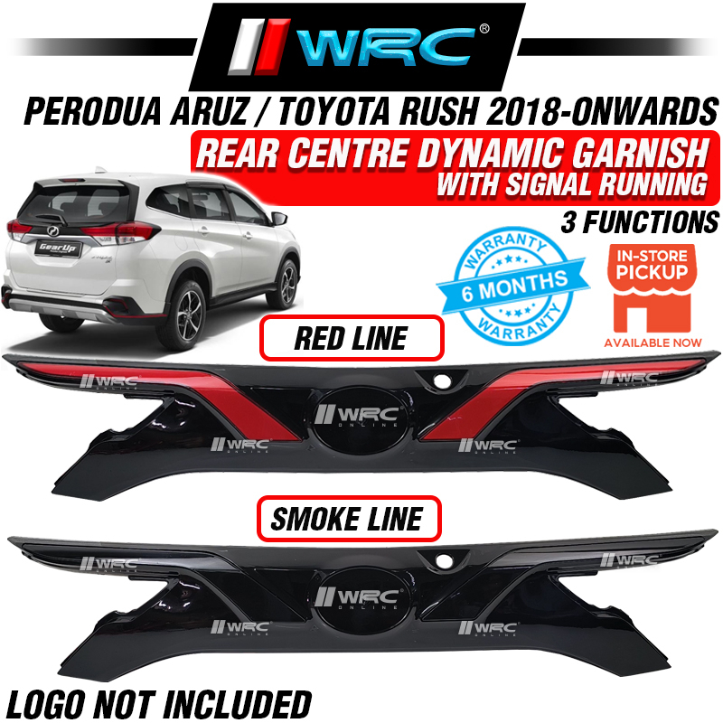 Perodua Aruz Toyota Rush Onwards Rear Centre Dynamic Garnish