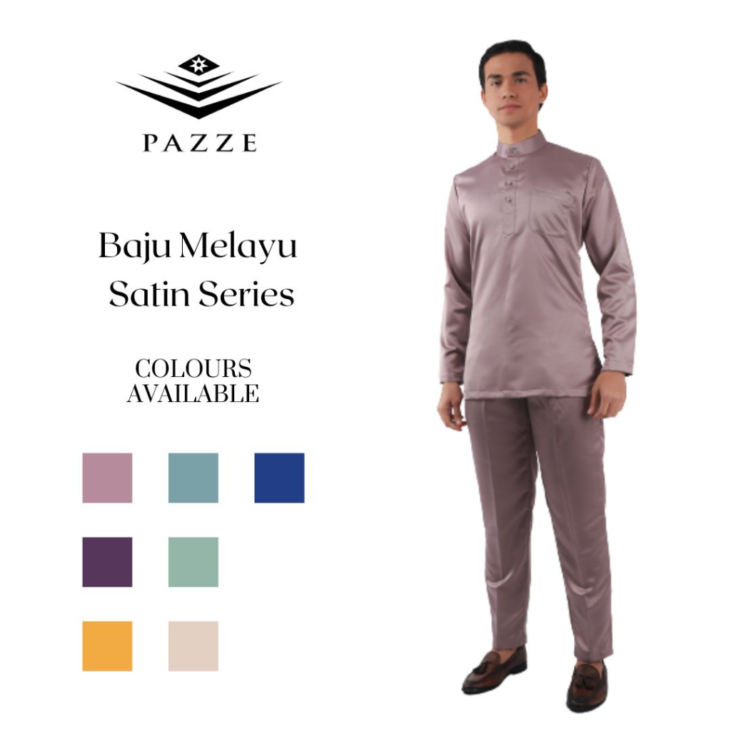 Satin Series Extra Slim Pazze Baju Melayu Satin Seriess Shopee