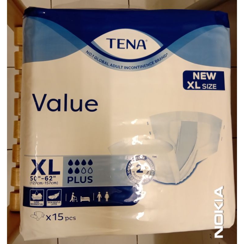 Tena Value Adult Diapers Xl Pcs Shopee Malaysia