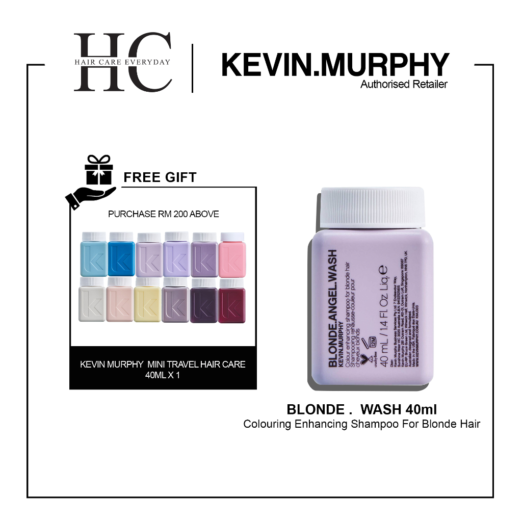 Kevin Murphy Blonde Angel Wash Color Enhancing Hair Shampoo 40ml For