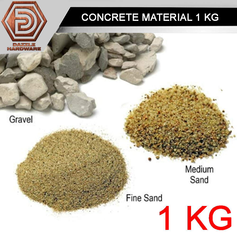 Kg Concrete Material Mm Aggregate Coarse Sand Fine Sand Batu Konkrit