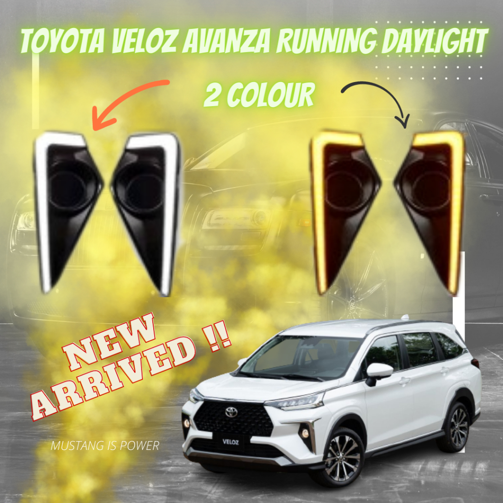 TOYOTA VELOZ AVANZA RUNNING DAYLIGHT FOG LAMP COVER DAY LIGHT LED 2