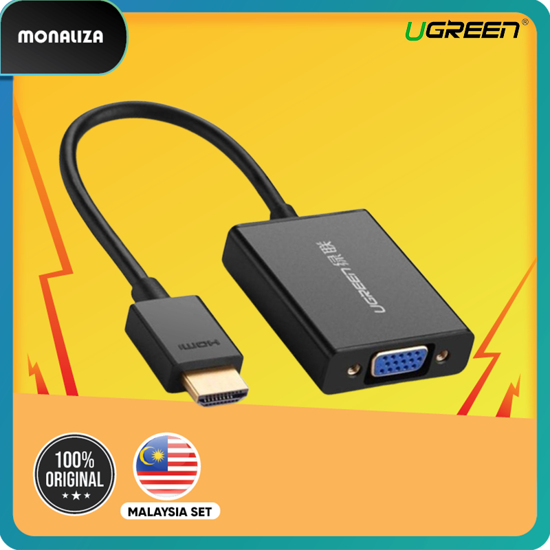 Ugreen Hdmi To Vga Converter With Audio Shopee Malaysia