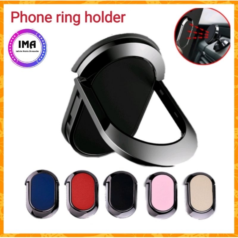 Iring Phone Ring Bracket Metal Design Phone Holder Shopee Malaysia