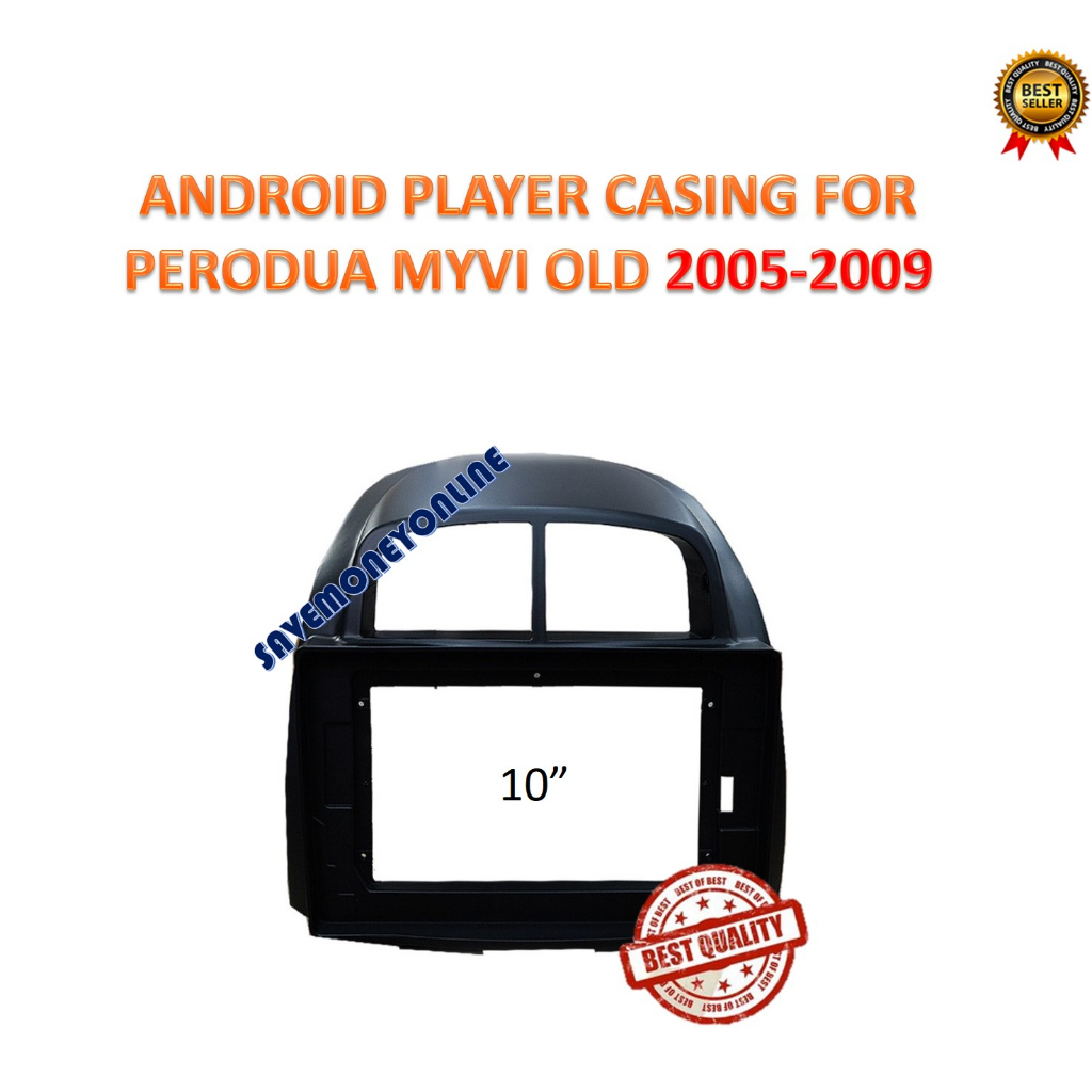 PERODUA MYVI OLD 2005 2011 10 INCH ANDROID PLAYER CASING WITH SOCKET