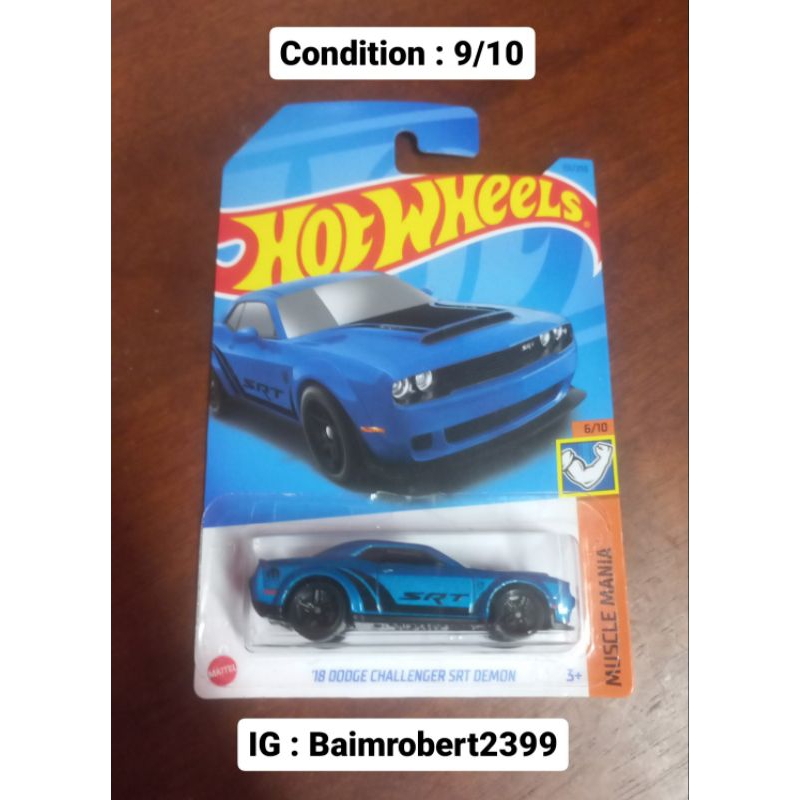 Hot Wheels Dodge Challenger SRT Demon Shopee Malaysia