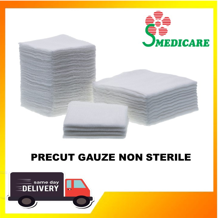 Ship Today Kl Sel Precut Gauze White Non Sterile Cm X Cm X