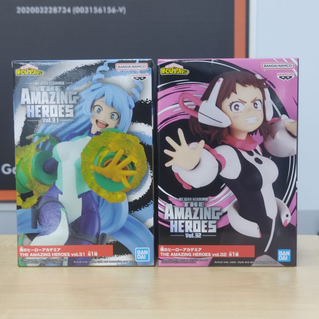 Ready Stock Banpresto My Hero Academia The Amazing Heroes Nejire Hado Ochako Uraraka Shopee