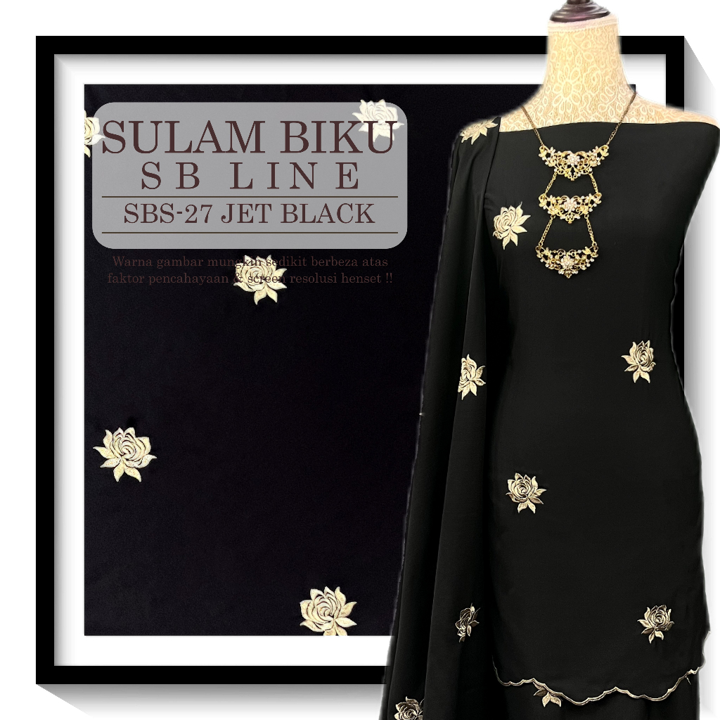 Kain Pasang Songket Sulam Biku SB Line Exclusive Limited Edition Bidang