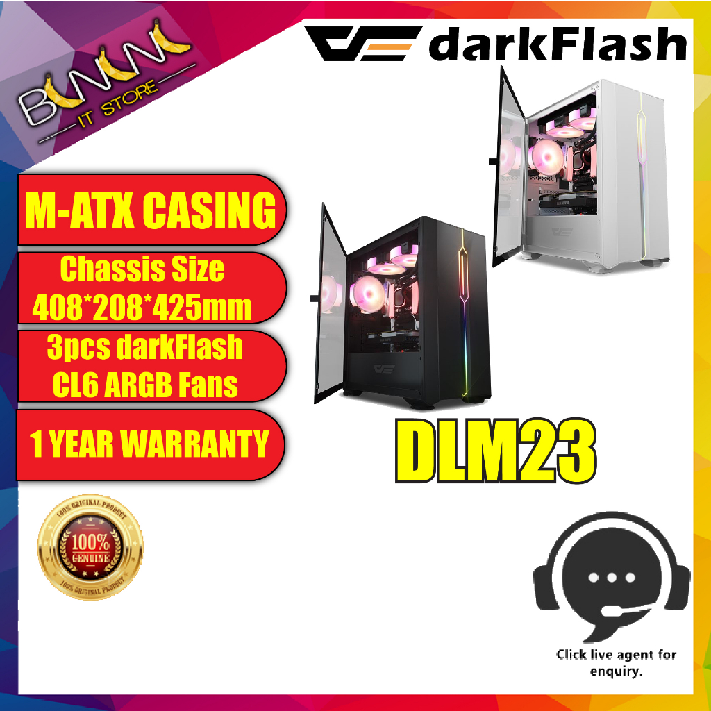 Aigo Darkflash Dlm Black Dlm White Matx Pcs Darkflash Cl