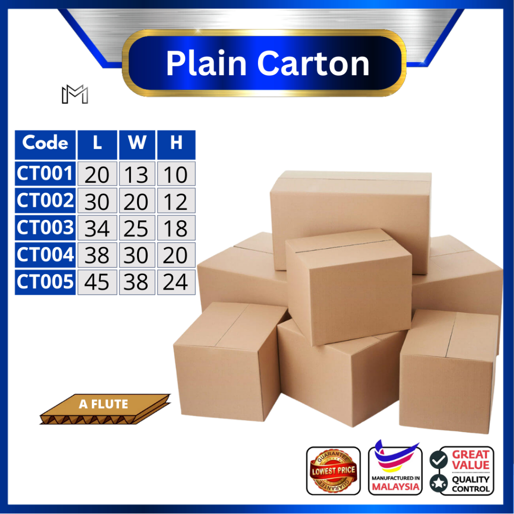 A Flute Mm Carton Box Packing Box Packaging Box Paper Box Kotak Boxs