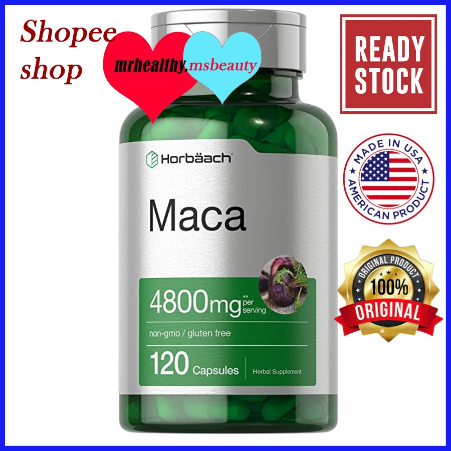 Horbaach Maca Root Capsules Capsules For Energy Stamina And