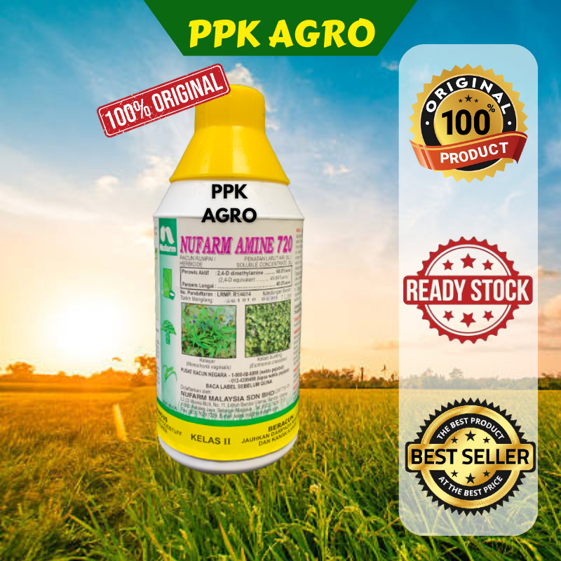 Nufarm Amine 720 1Liter Racun Rumpai Rumput Sambau Herbicide Keladi