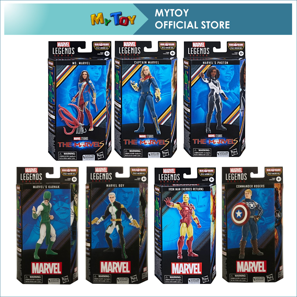 Hasbro Marvel Legends 6 Inch The Marvels Set Of 7 BAF Totally