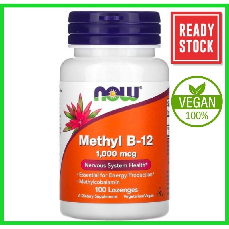 Now Foods Vitamin B12 Methylcobalamin Lozenges Shopee Malaysia