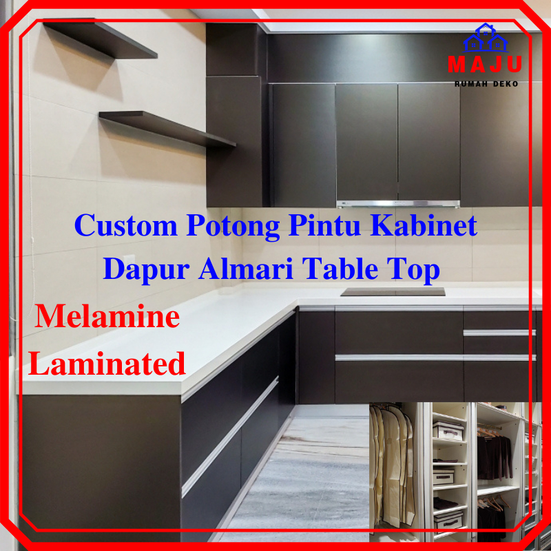 MAJU Papan Almari Pintu Cabinet Board Kayu Melamine Chipboard 16mm