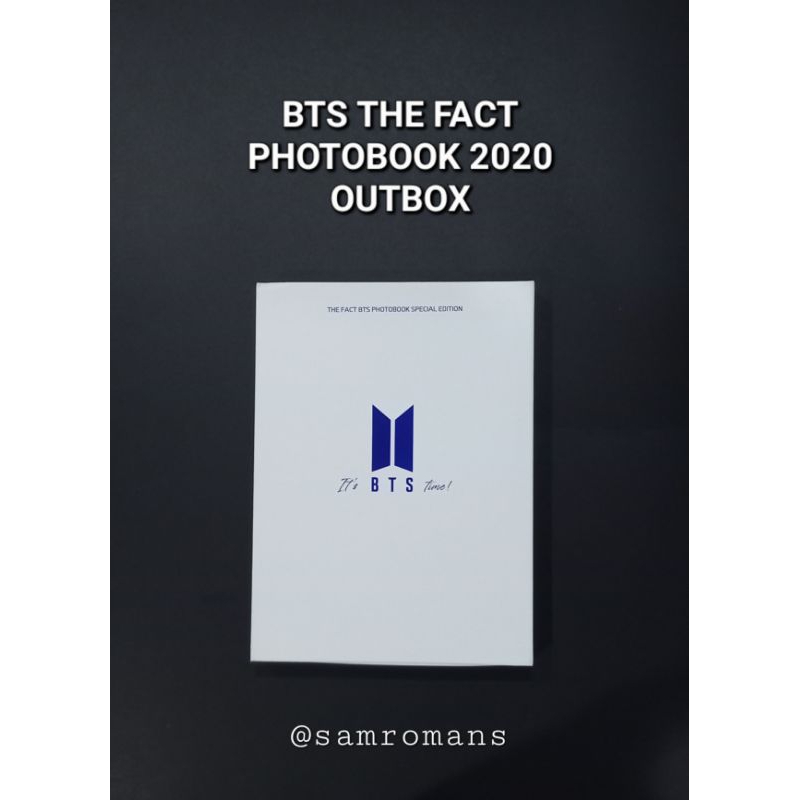 OFFICIAL BTS THE FACT PHOTOBOOK 2020 OUTBOX Shopee Malaysia