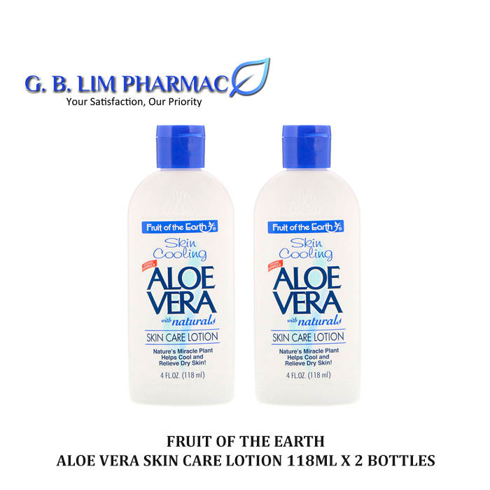 Fruit Of The Earth Aloe Vera Lotion Ml X Bottles Exp Nov