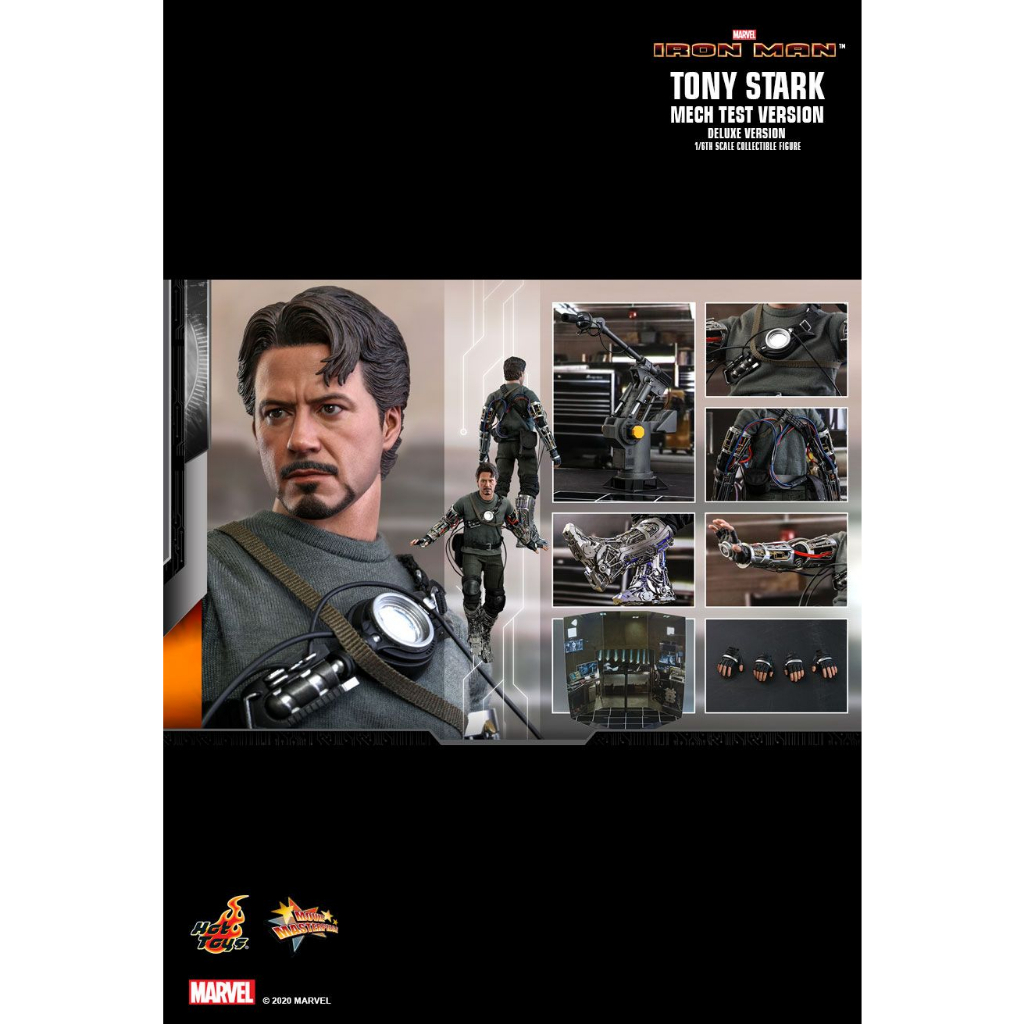 READY STOCK HOT TOYS MMS582 IRON MAN TONY STARK MECH TEST VERSION