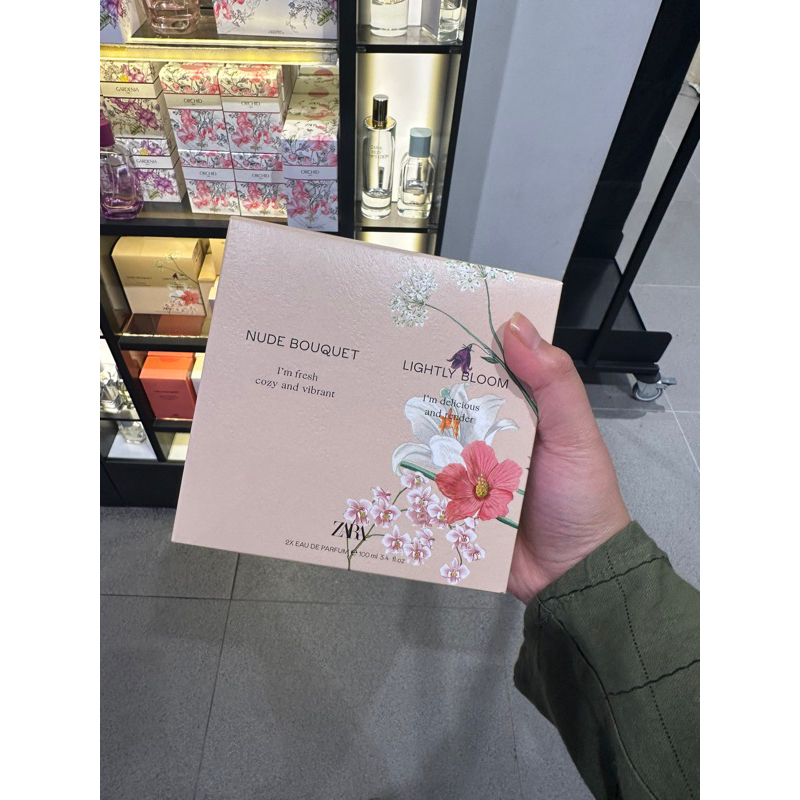 Original Zara Nude Bouquet And Lightly Bloom Combo Edp Ml Shopee