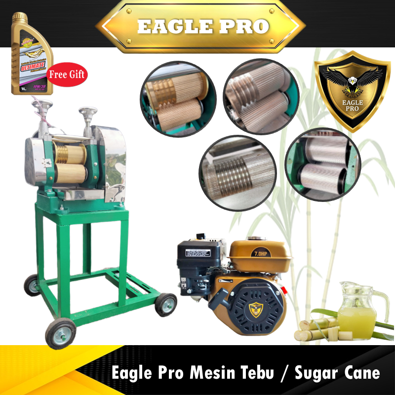 Eagle Pro Stroke Gasoline Stainless Steel Sugar Cane Machine Mesin