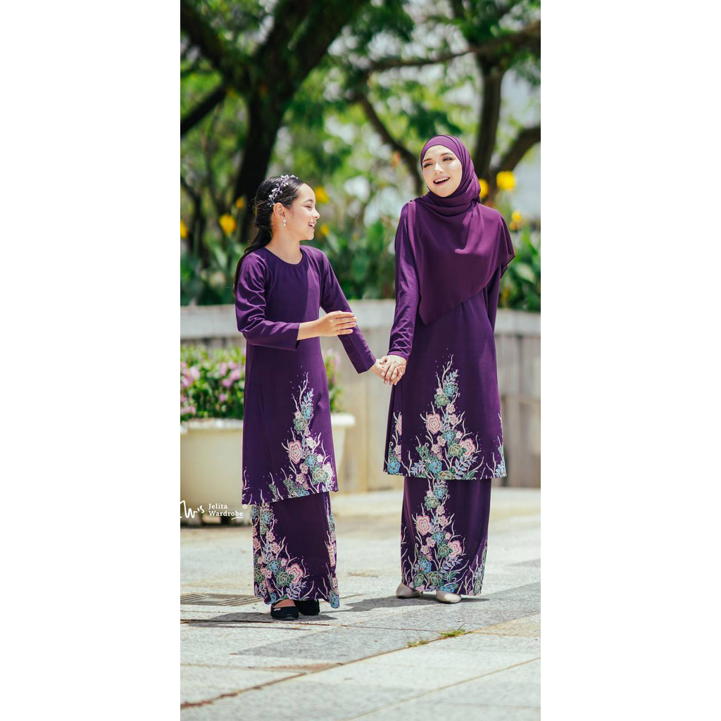 NEW JELITA WARDROBE KURUNG AGUNG CINDAI IRONLESS KURUNG BATIK MOSS