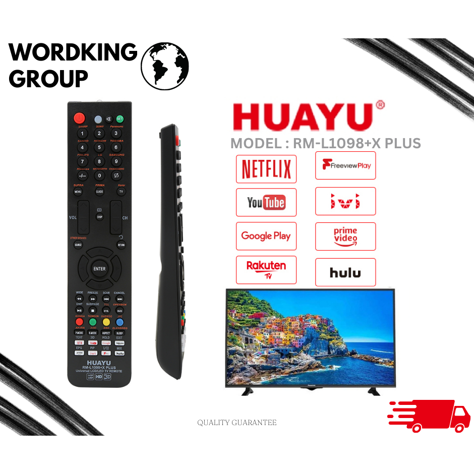 HUAYU RM L1098 X PLUS Universal Smart TV Remote Control Shopee Malaysia