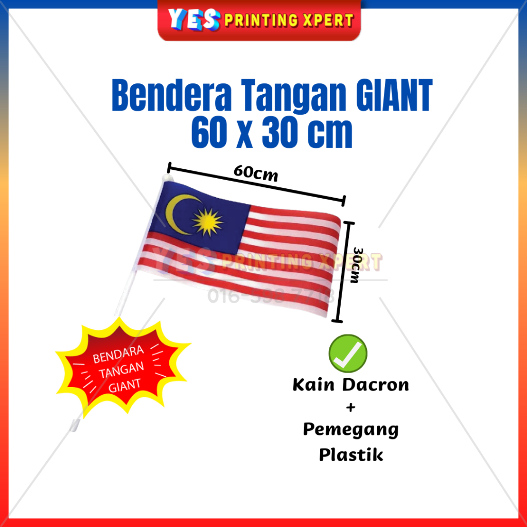 Ready Stock Merdeka Sale Bendera Tangan Panji Bunting National