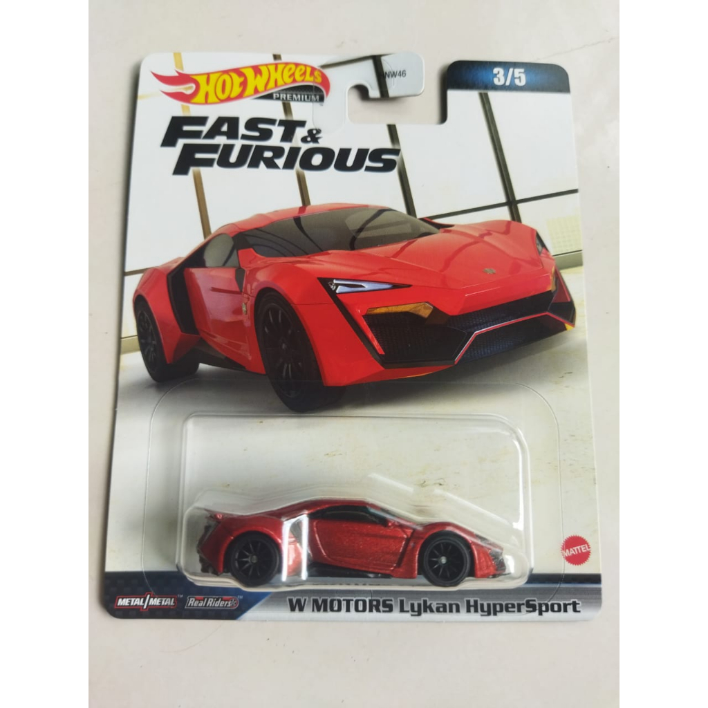 Hot Wheels Premium Fast And Furious W Motors Lykan Hypersport Red