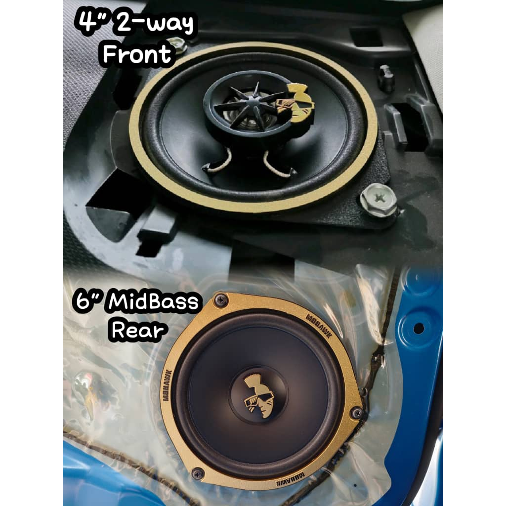 Mohawk M Gold Series Perodua Proton Oem Plug N Play Speaker Myvi Axia