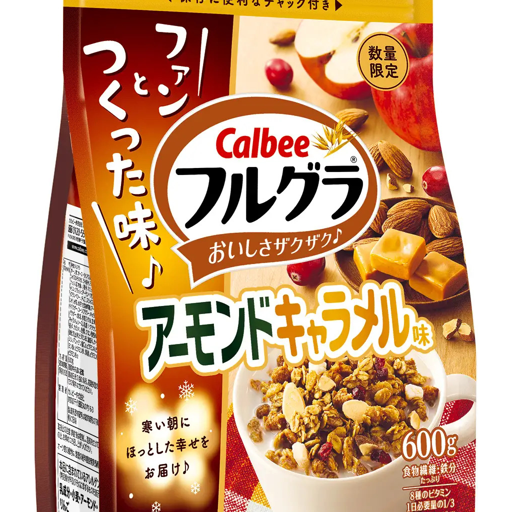 Calbee Frugra Fruit Granola Cereal Almond Caramel 800g 600g