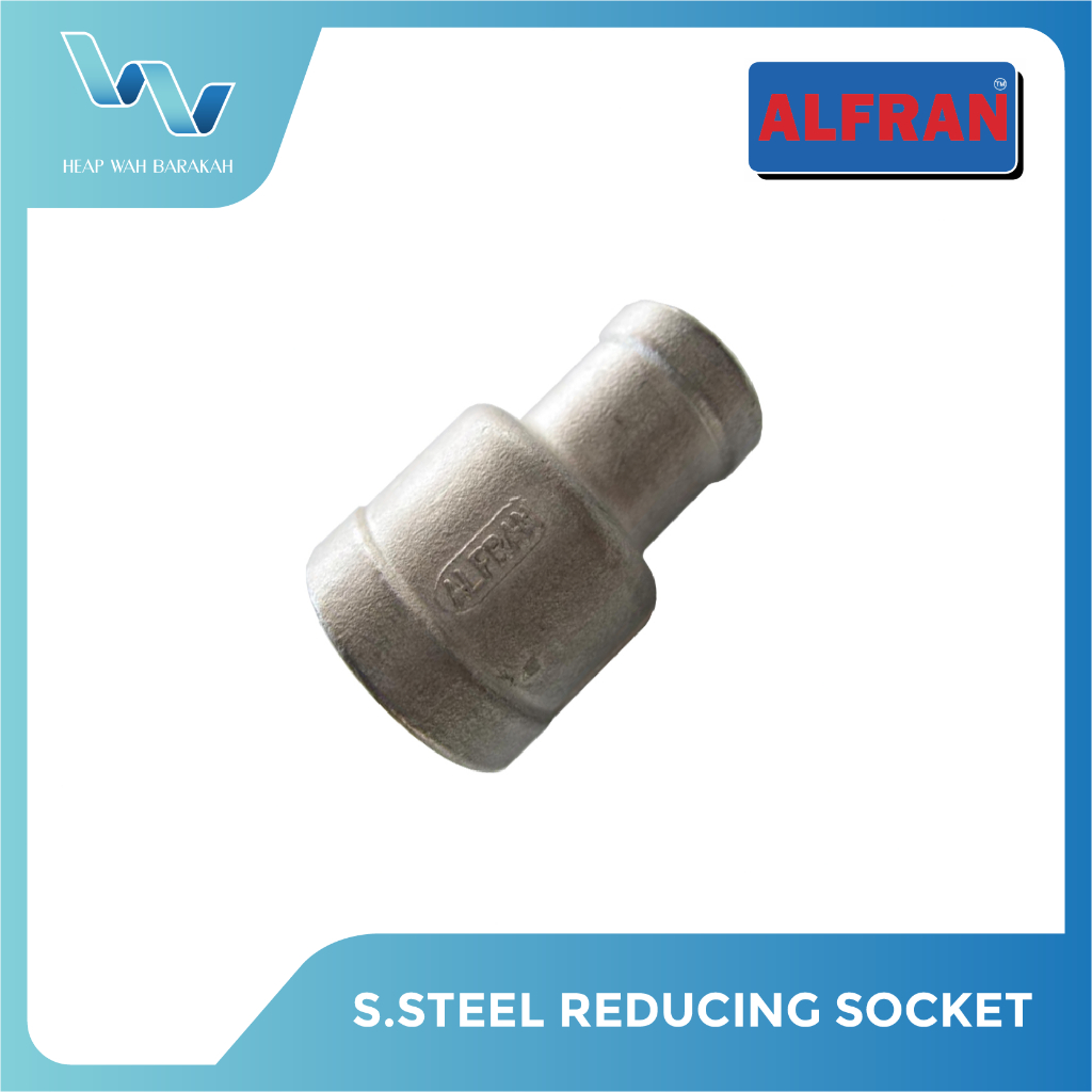 ALFRAN STAINLESS STEEL FITTING REDUCING SOCKET SIRIM SPAN