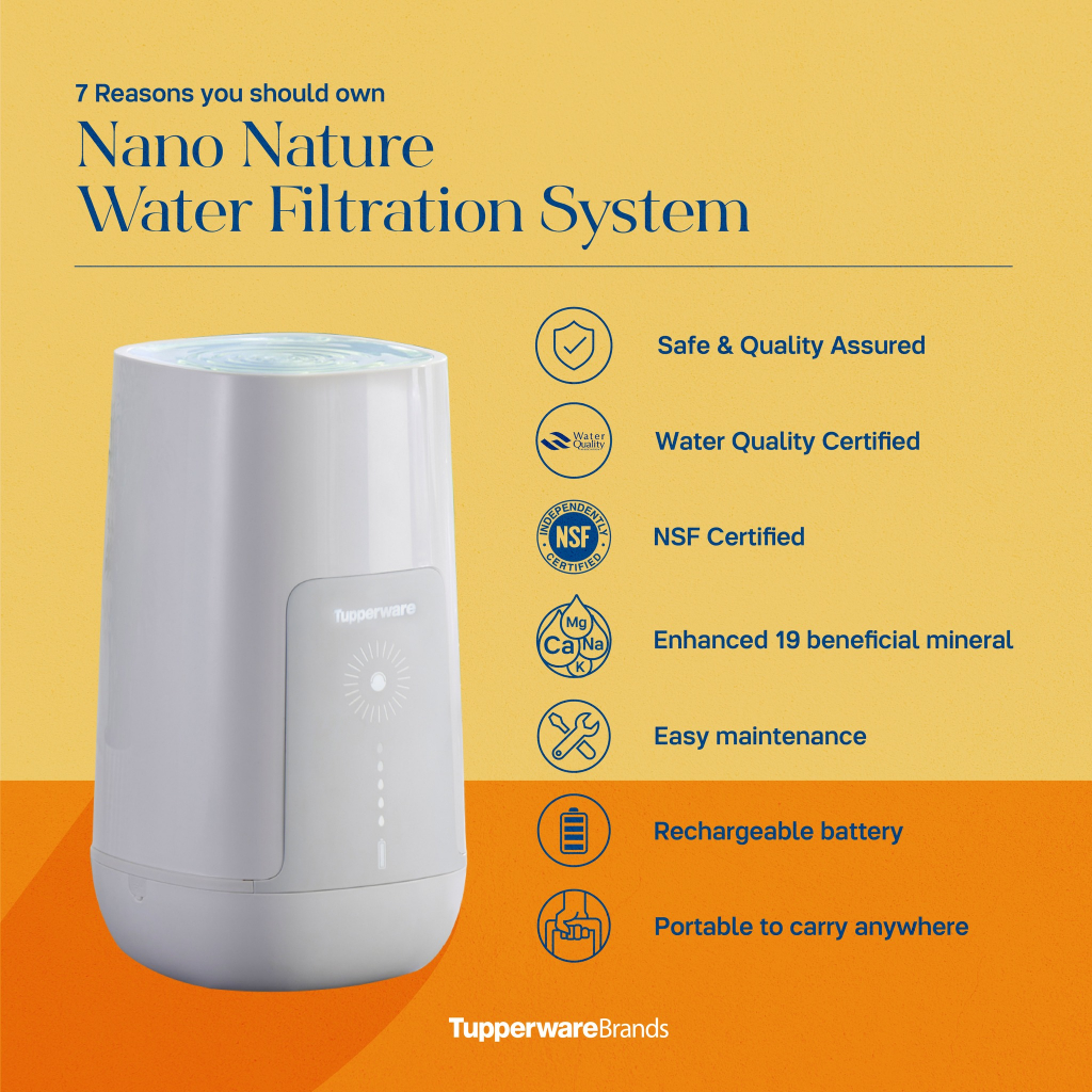 Gen II Nano Nature Water Filtration System Tupperware Original Water