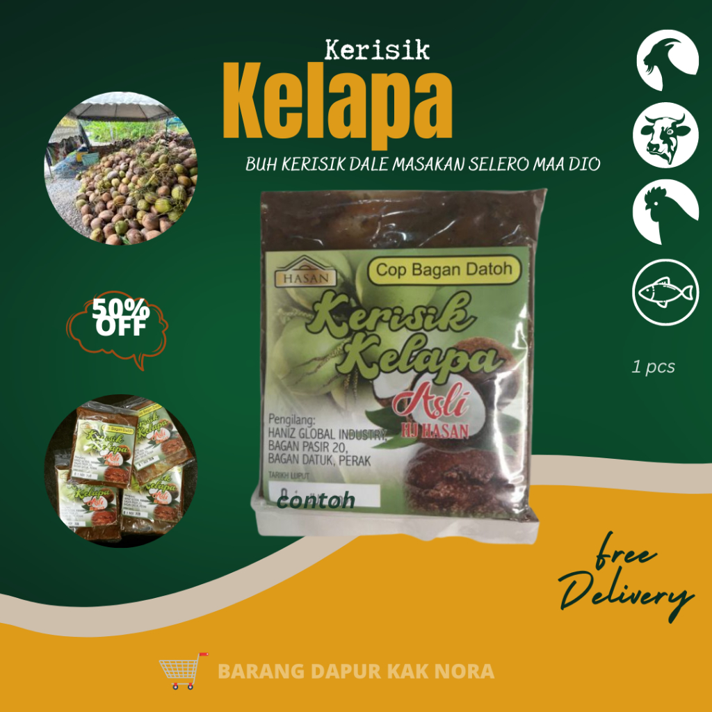 Kerisik Kelapa Asli Gm Shopee Malaysia