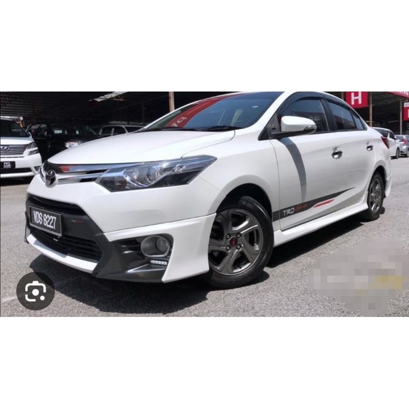 Toyota Vios Ncp Trd Front Skirt Pu Material Shopee Malaysia