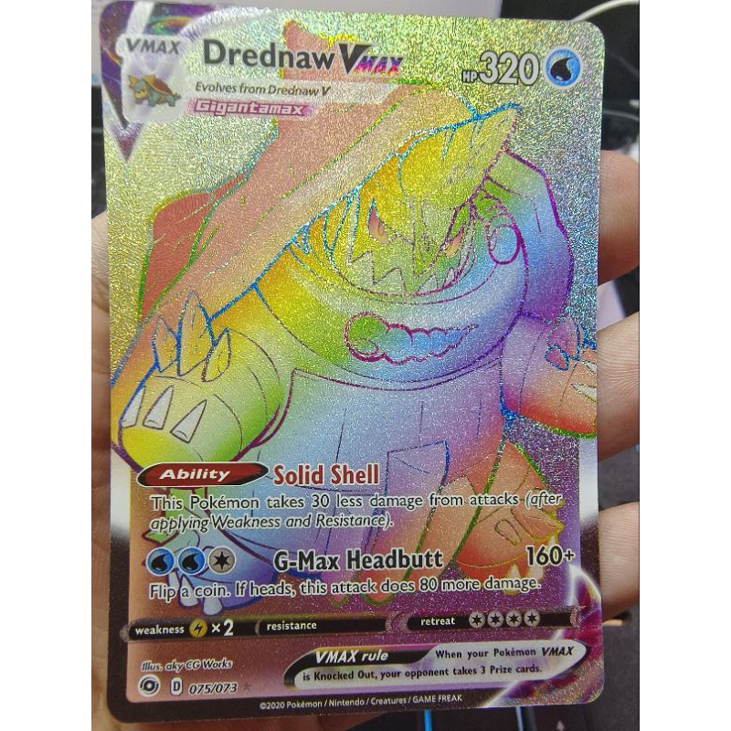 Water Type Pokemon Card Vmax Drednaw Vmax Hyper Rare