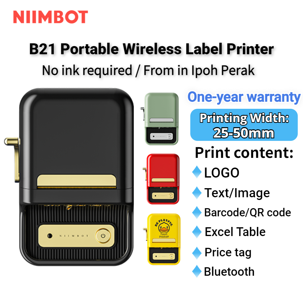 Free Label Niimbot B B Label Printer Wireless Bluetooth Thermal