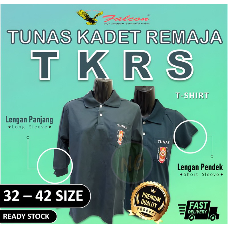 Original Ready Stock Falcon T Shirt Tunas Kadet Remaja Sekolah