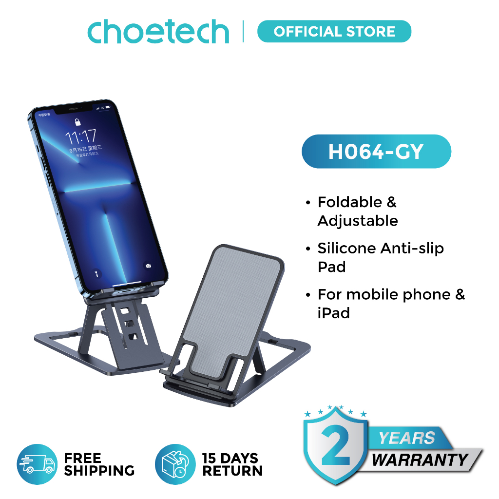 CHOETECH H064 Foldable Holder Aluminium For Mobile Phone Tablet