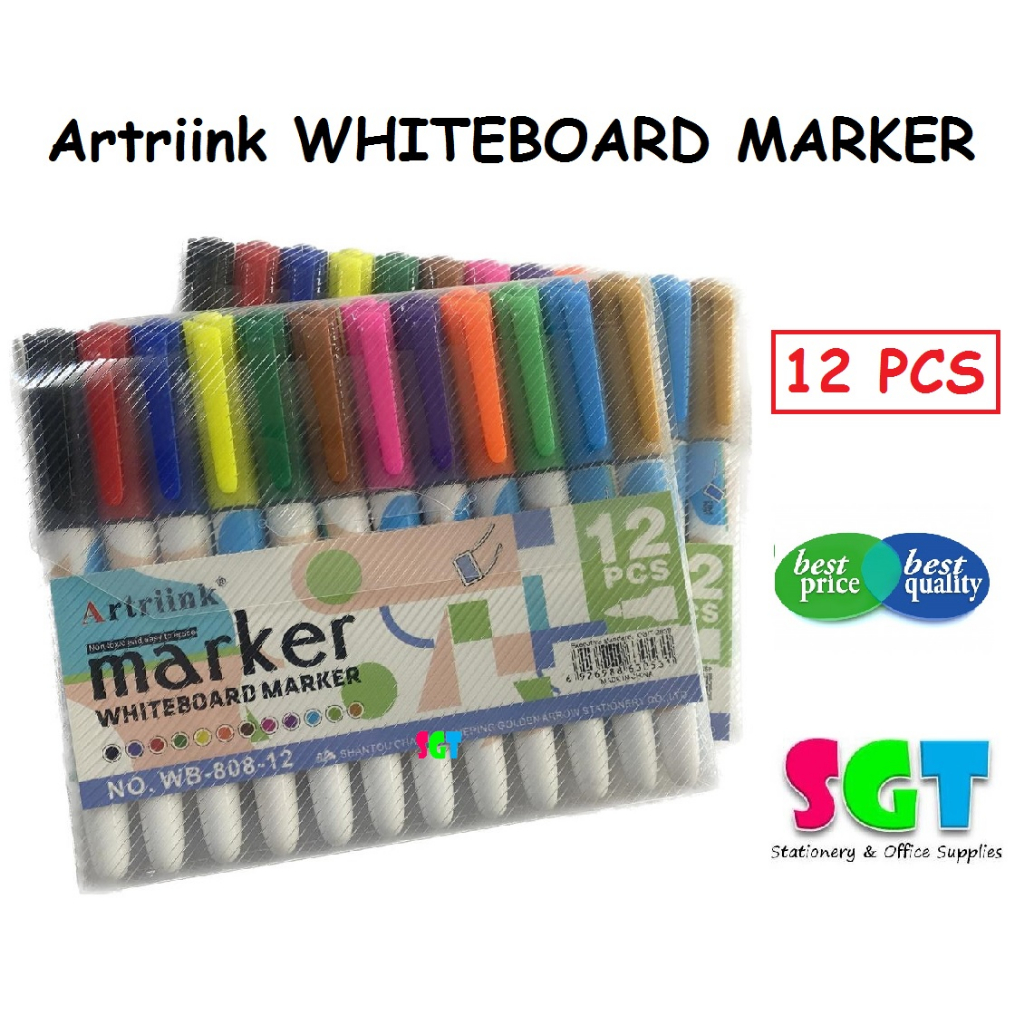 Artriink Whiteboard Marker Set Of Colour Shopee Malaysia