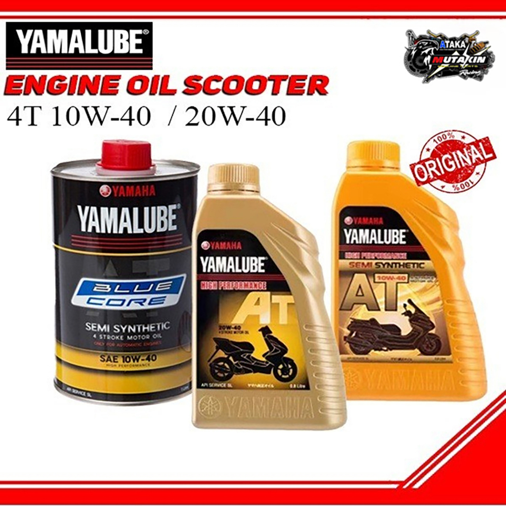 YAMALUBE SCOOTER ENGINE OIL AT SEMI SYNTHETIC 10W 40 BLUE CORE 20W 40