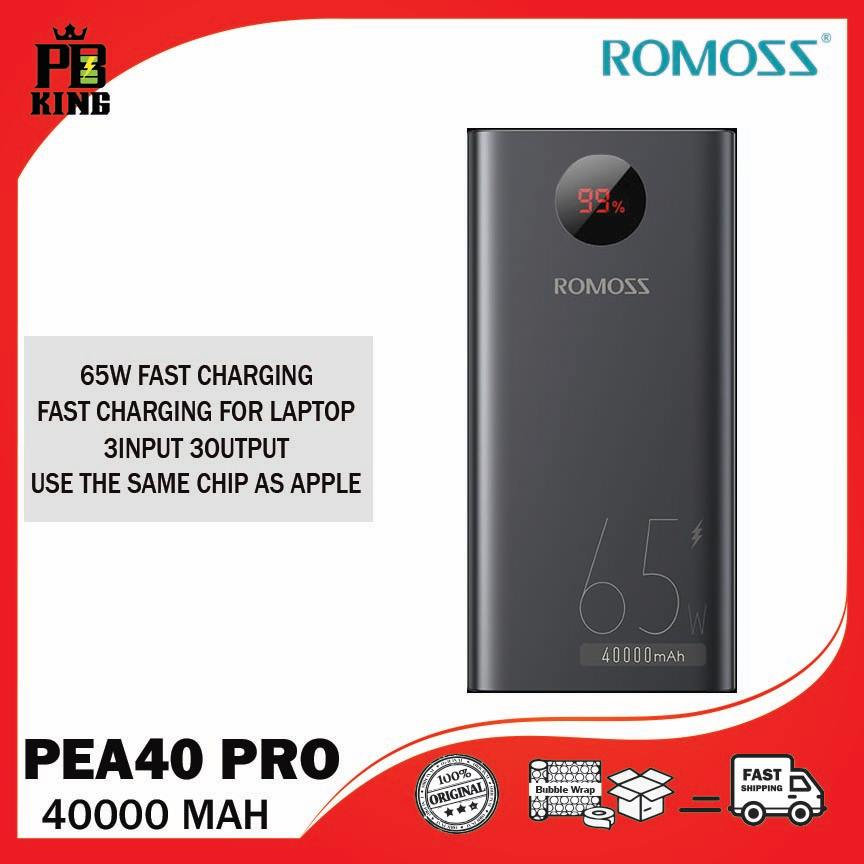 Romoss Pea Pro Mah Powerbank W Fast Charging Super High