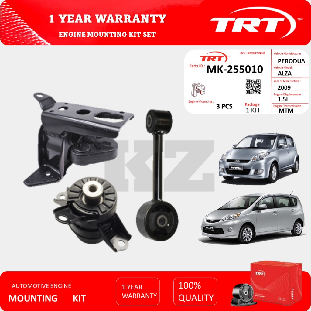 PERODUA ALZA 1 5 L MYVI LAGI BEST 1 5 L MANUAL ENGINE MOUNTING KIT TRT