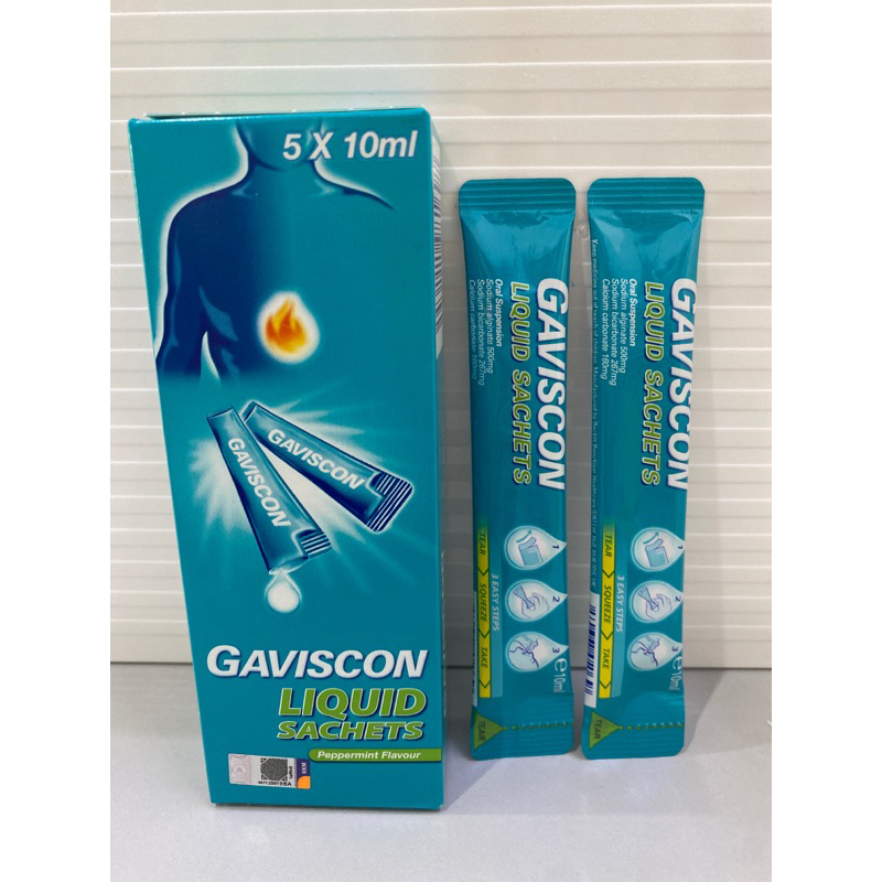 Gaviscon Liquid Sachets Peppermint Flavour Ubat Pcs X Ml Shopee