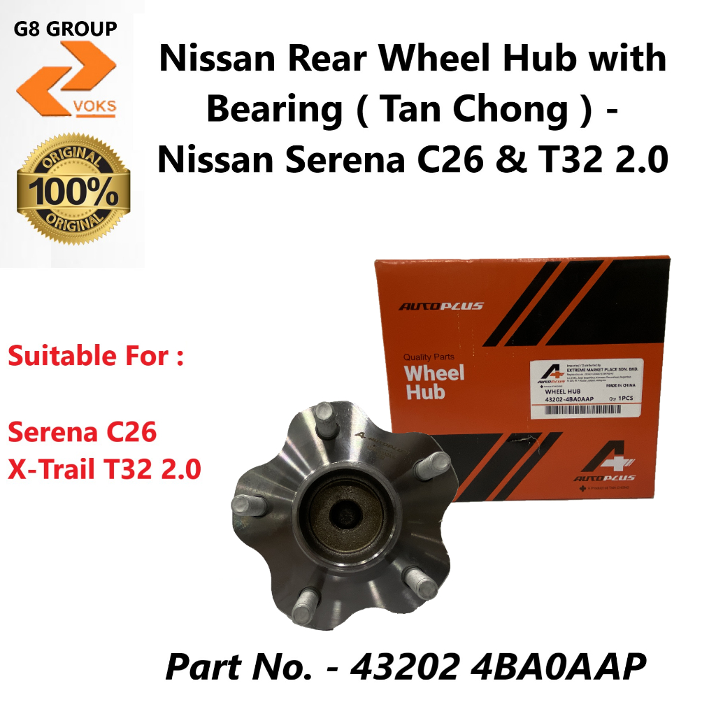 Nissan Rear Wheel Hub With Bearing Tan Chong Nissan Serena C