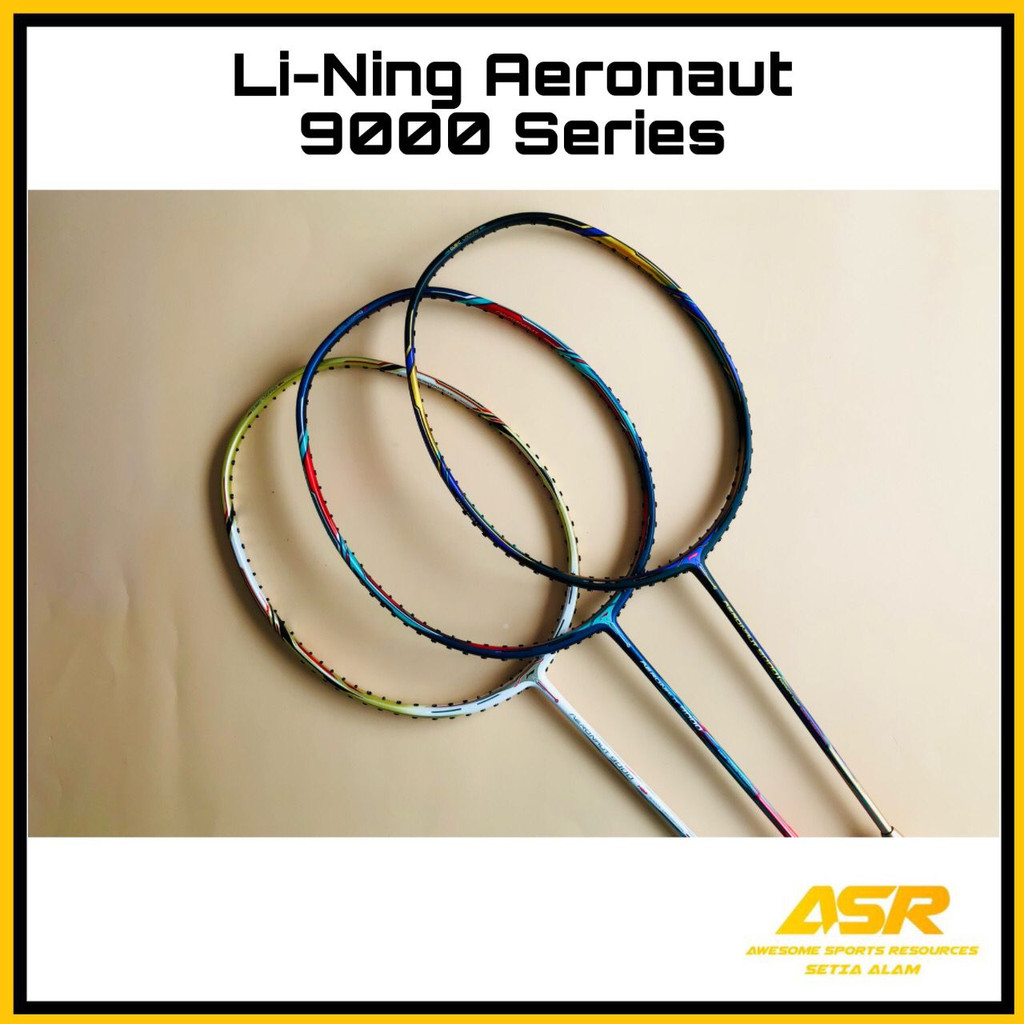 Li Ning Badminton Racket Aeronaut 9000 Series Free Tali Li Ning No 1