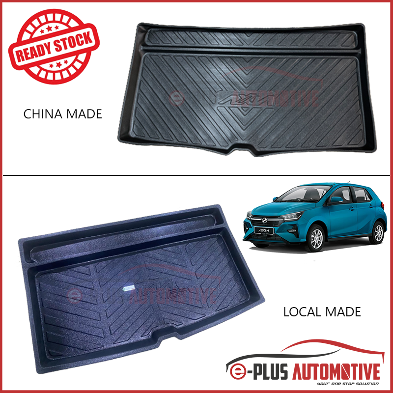 Perodua Axia 2023 Custom Fit Original OEM ABS Non Slip Rear Car Boot