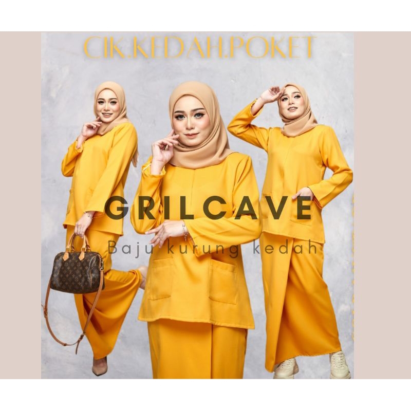 Baju Kurung Kedah Berpoket Plus Size Album Shopee Malaysia