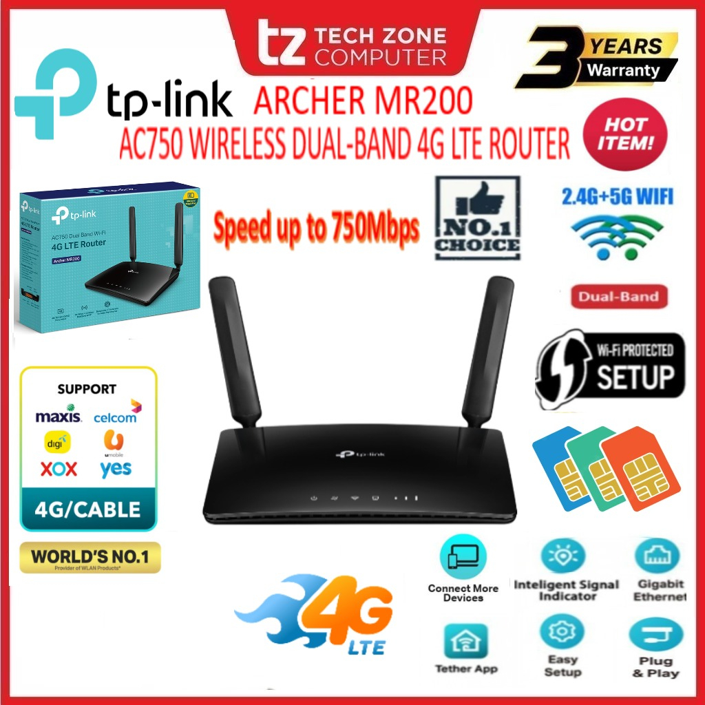 Tp Link Archer Mr Ac Wireless Dual Band G Lte Router Shopee