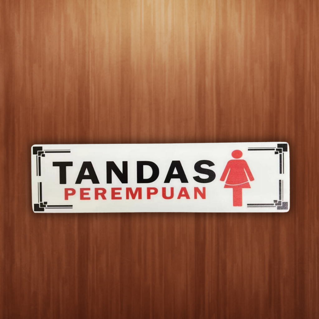 Tanda Surau Tanda Tandas Acrylic Signage Surau Lelaki Perumpuan Tandas